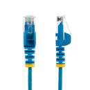 StarTech Snagless Slim Cat 6 RJ45 Ethernet Cable (10', Blue)