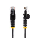 StarTech Snagless Slim Cat 6 RJ45 Ethernet Cable (3', Black)