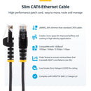 StarTech Snagless Slim Cat 6 RJ45 Ethernet Cable (3', Blue)
