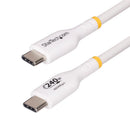StarTech 240W USB-C Charging Cable (White, 3')