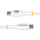 StarTech 240W USB-C Charging Cable (White, 6')