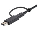 StarTech USB-C to USB-C Cable with Integrated USB-A Adapter (10 Gb/s, 3.3')