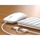 Satechi Slim CLX3 Wired Keyboard & Mouse Combo (Silver)