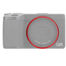 JJC Lens Decoration Ring for Ricoh GR IV (Red)
