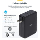 StarTech 4-Port 140W USB Wall Charger with International Plugs