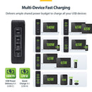 StarTech 4-Port 140W USB Wall Charger with International Plugs