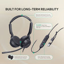 Yealink UH42 Stereo USB-C/A Headset for Microsoft Teams