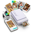 Liene Pearl N200 Pro 2 x 3" Instant Photo Printer with Photo Paper (10 Sheets, Purple)