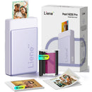 Liene Pearl N200 Pro 2 x 3" Instant Photo Printer with Photo Paper (10 Sheets, Purple)