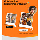 Liene Adhesive Photo Paper and Ink Cartridge (3 x 3", 40 Sheets)