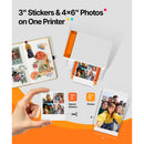 Liene Amber M110 Instant Photo Printer with Paper and Cartridge Kit (10 4 x 6" Sheets, 10 3 x 3" Adhesive Sheets)