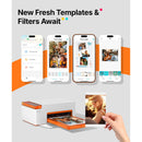 Liene Amber M110 Instant Photo Printer with Paper and Cartridge Kit (10 4 x 6" Sheets, 10 3 x 3" Adhesive Sheets)