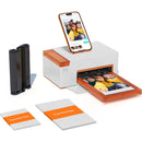 Liene Amber M110 Instant Photo Printer with Paper and Cartridge Kit (10 4 x 6" Sheets, 10 3 x 3" Adhesive Sheets)