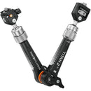 Bright Tangerine Titan Arm 2 Ti with 3/8"-16 Anti-Twist to NATO Clamp/Rail Mounts (London Fog Black)