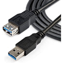 StarTech SuperSpeed USB-A 3.2 Gen 1 Extension Cable (6.6', Black)
