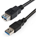 StarTech SuperSpeed USB-A 3.2 Gen 1 Extension Cable (6.6', Black)