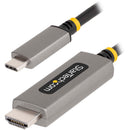 StarTech HDMI 2.1 8K to USB-C Adapter Cable (6.6', Space Gray)
