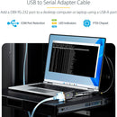 StarTech USB-A 2.0 to DB9 RS-232 Serial Adapter Cable with DB9 Nut Set (3.3')