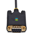 StarTech USB-A 2.0 to DB9 RS-232 Null Modem Serial Adapter Cable with DB9 Nut Set (3.3')