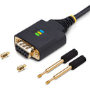 StarTech USB-A 2.0 to DB9 RS-232 Null Modem Serial Adapter Cable with DB9 Nut Set (3.3')