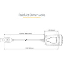 StarTech USB-A 2.0 to DB9 RS-232 Serial Adapter Cable with COM Port Retention (3', TAA)