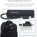 StarTech USB-C to 4-Port USB-A 3.2 Gen 1 Mini Hub (Black)