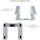 StarTech Aluminum Laptop Riser (Silver)