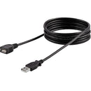 StarTech USB 2.0 Type A Male to Type A Female Extension Cable (6', Black)