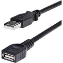 StarTech USB 2.0 Type A Male to Type A Female Extension Cable (6', Black)