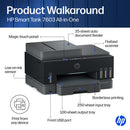 HP Smart Tank 7603 All-in-One Inkjet Color Printer (Medium Basalt)