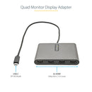 StarTech USB-C to Quad HDMI Adapter (Space Gray)