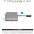 StarTech USB-C to Quad HDMI Adapter (Space Gray)