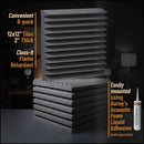 Auray Wedge Foam Acoustic Studio Panels (8-Pack)