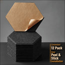 Auray Hexagonal Acoustic Panels (Black, 12-Pack)