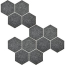 Auray Hexagonal Acoustic Panels (Black Marbled, 12-Pack)