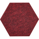 Auray Hexagonal Acoustic Panels (Burgundy, 12-Pack)