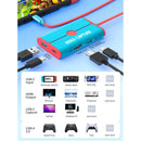 Lemorele 1080p Video Capture and Hub (Red/Blue)