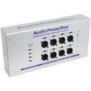 AudioPressBox APB-112 OW-D-USB Active On-Wall Press Conference Audio Distribution Amplifier