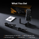 maono PD100 GEN2 USB/XLR Dynamic Microphone Kit with Desktop Stand