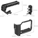 SmallRig 5766B Camera Cage Kit with Top Handle and Cold Shoe for Canon EOS R50 V (Black)
