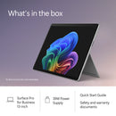 Microsoft 13" Surface Pro for Business Copilot+ PC (12th Edition, Platinum, Wi-Fi Only)
