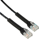 Pearstone Flexus Cat 6 Patch Cable (Black, 1', 25-Pack)