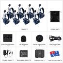 Synco Xtalk Master Full-Duplex MasterFree Intercom System with 8 Single-Ear Headsets