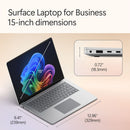Microsoft 15" Surface Laptop for Business Copilot+ PC (8th Edition, Platinum)