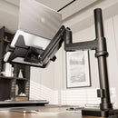 Mount-It! Laptop Mount with Pole and Gas Spring Arm for Desktops