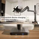 Mount-It! Laptop Mount with Pole and Gas Spring Arm for Desktops