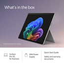Microsoft 13" Surface Pro for Business (12th Edition, Platinum, 5G + Wi-Fi)