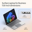 Microsoft 13.8" Surface Laptop For Business Copilot+ PC (8th Edition, Platinum)