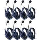 Synco Xtalk Master Full-Duplex MasterFree Intercom System with 8 Dual-Ear Headsets