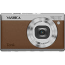Yashica Tank Compact Digital Camera with Accessories Kit (Brown)